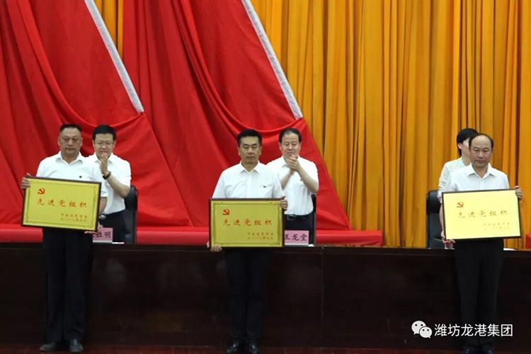 Changyi Longgang inorganic silicon Co., Ltd. Party branch won the "Changyi advanced party organization" honorary title.