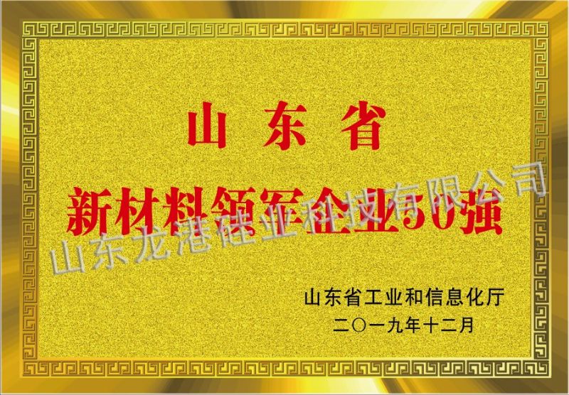 山东省新材料领军企业50强